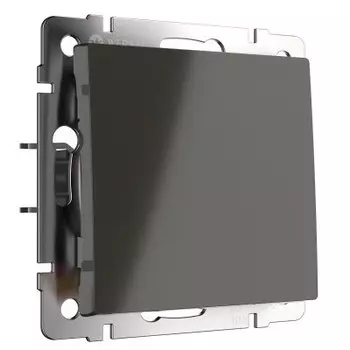 Выключатель одноклавишный (серо-коричневый) WL07-SW-1G Werkel