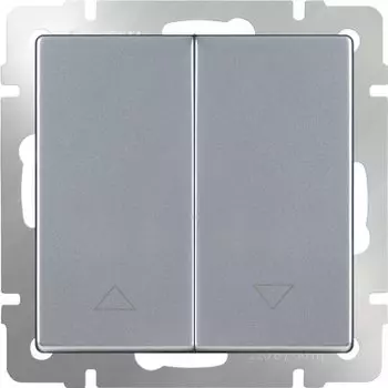 Выключатель жалюзи (серебряный) WL06-01-02 Werkel