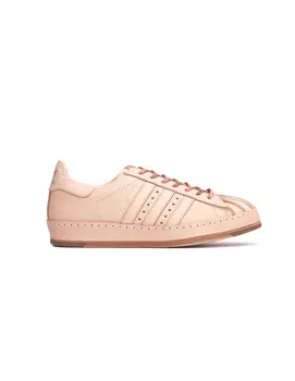 Бежевые кожаные кроссовки adidas Superstar