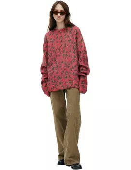 Свитер с анималистичным принтом