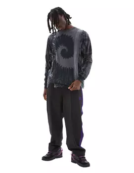 Asymmetrical monoprint longsleeves