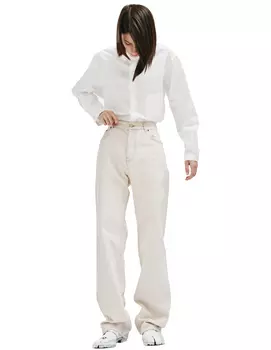 Beige Loose Fit Jeans