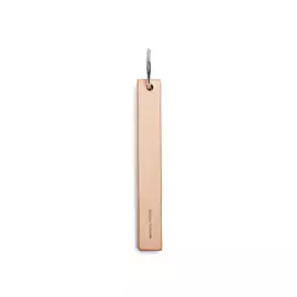 Брелок River Side из бежевой кожи