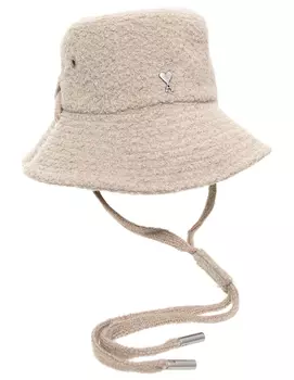 Бежевая панама из шерсти