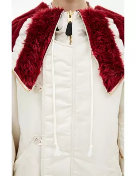 White PETAL MOUTH jacket