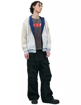 White hoodie with a dirty effect