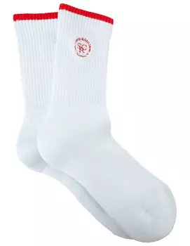 White logo socks