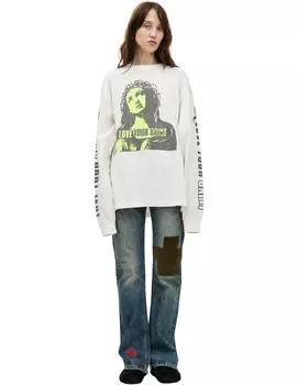 White longsleeve with print