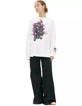 White Printed Longsleeve