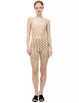 Beige moonogram bodysuit