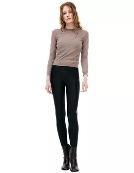 Бежевый свитер с монопринтом