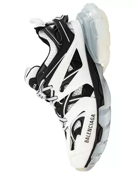 Black &amp; White Track Sneakers