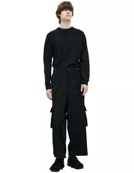 Black cargo trousers