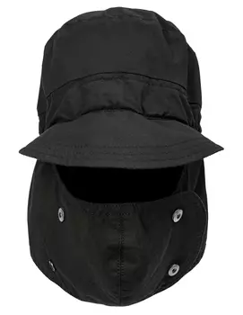 Black Cotton mask cap