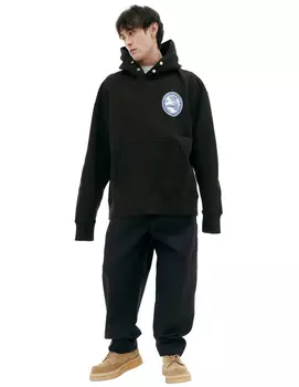 Black hoodie with text