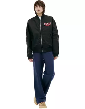 Black jacket with patch