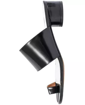 Черные кожаные мюли Tabi