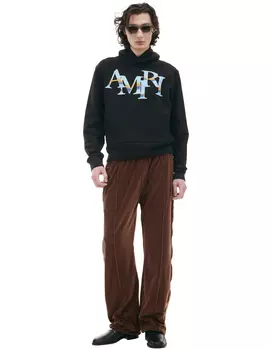 Черное худи с логотипом