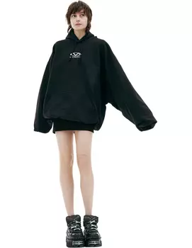 Black logo hoodie