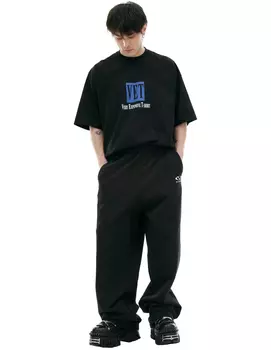 Black logo sweatpants