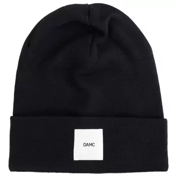 Black PATCHED BEANIE