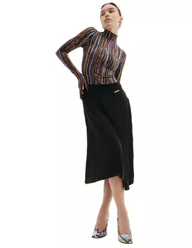 Плиссированная юбка с запахом