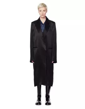 Black Satin Coat