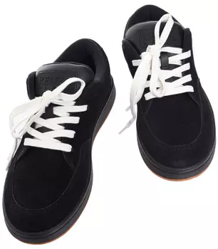 Black suede sneakers