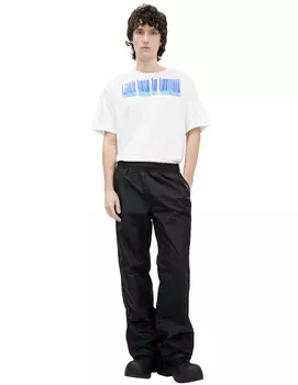 Black trousers with stripes