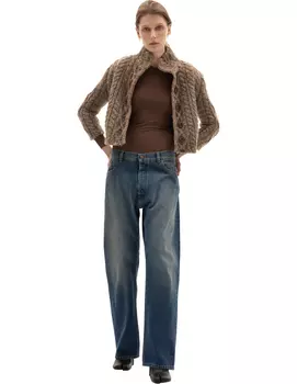 Прямые джинсы с низкой посадкой