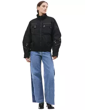 Бомбер с накладными карманами