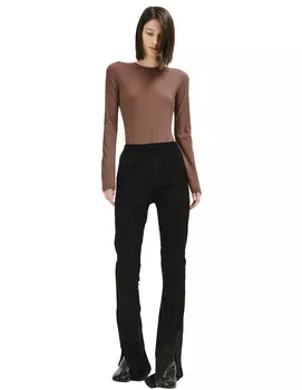 Brown Long Sleeve Bodysuit