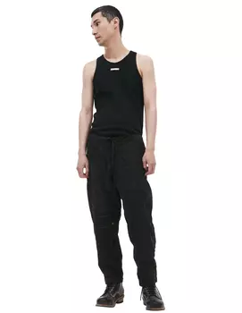 Брюки пэчворк на кулиске