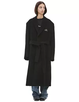 Black wool coat