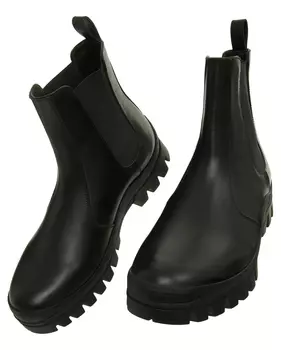 Черные ботинки челси из кожи