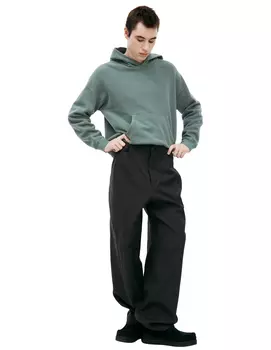 Black striped trousers