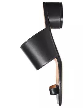 Черные кожаные мюли Tabi