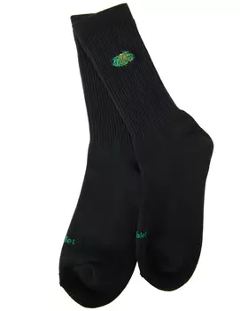 Черные носки с вышивкой