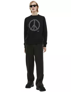 Черный свитшот Fight War