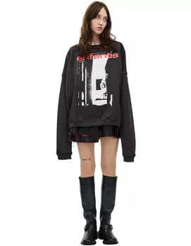 Black print sweatshirt