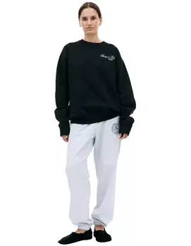 Черный свитшот с принтом Country Club