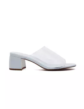 Прозрачные мюли на каблуке