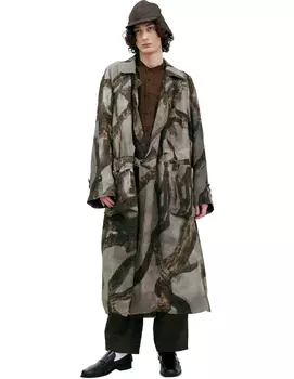 Coat with patch pockets