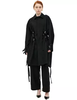 Coat with straps