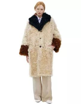 Комбинированное пальто