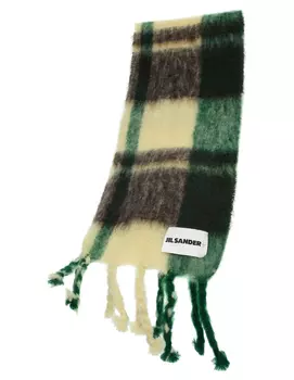 Комбинированный шарф из мохера