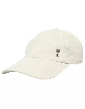 Corduroy cap with logo