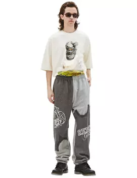 Cotton Patchwork Sweatpants