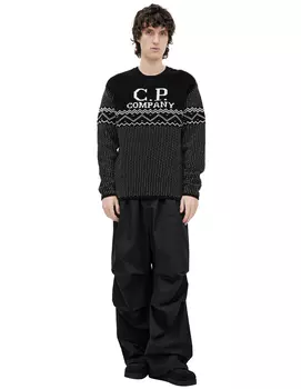 Cotton sweater with logo