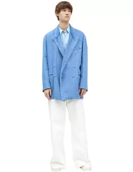 Denim blazer with buttons